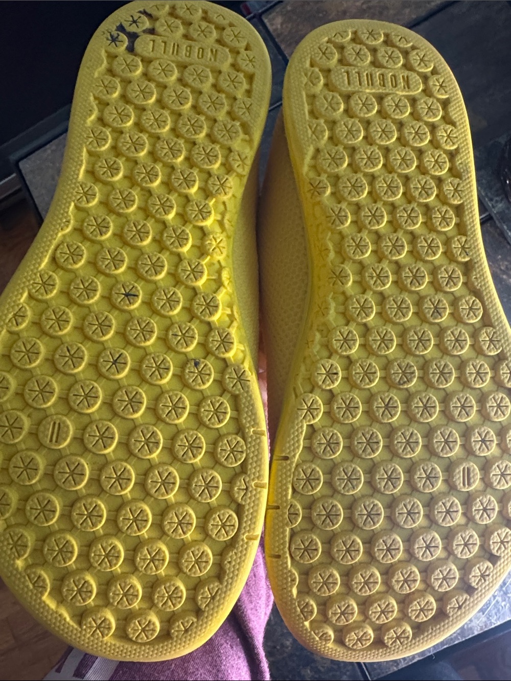 NOBULL Women Yellow Knit Lace-Up Sneakers - Picture 4 of 4